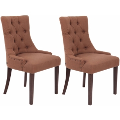 Jedálenská stolička Arton (SET 2 ks), hnedá