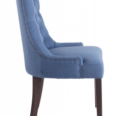 Jedálenská stolička Arton (SET 2 ks), modrá / hnedá - 3