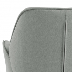 Jedálenská stolička Aura, tkanina, svetlo šedá - 4