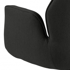 Jedálenská stolička Aura, tkanina, tmavo šedá - 6