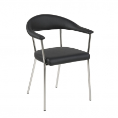 Jedálenská stolička Avatar (Súprava 2 ks), čierna - 1