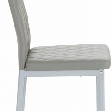 Jedálenská stolička Barat (Súprava 2 ks), sivá - 3