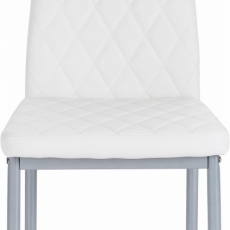 Jedálenská stolička Bark (súprava 4 ks), biela - 1