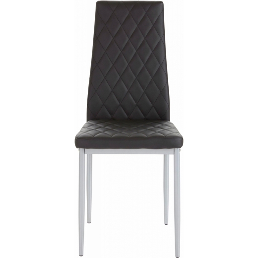 Jedálenská stolička Bark (súprava 4 ks), čierna - 1