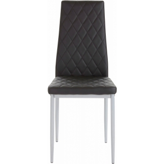 Jedálenská stolička Bark (súprava 4 ks), čierna
