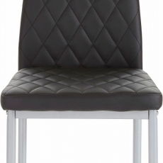 Jedálenská stolička Bark (súprava 4 ks), čierna - 1