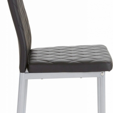 Jedálenská stolička Bark (súprava 4 ks), čierna - 3