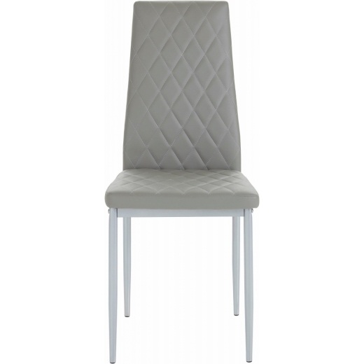Jedálenská stolička Bark (súprava 4 ks), sivá - 1