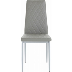 Jedálenská stolička Bark (súprava 4 ks), sivá