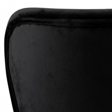 Jedálenská stolička Batilda (SET 2ks), tkanina, čierna - 8