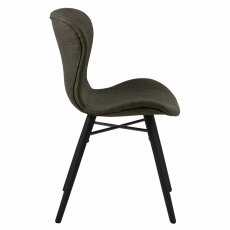 Jedálenská stolička Batilda (SET 2ks), tkanina, zelená - 3