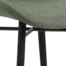 Jedálenská stolička Batilda (SET 2ks), tkanina, zelená - 5