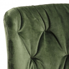 Jedálenská stolička Batilda (SET 2ks), zamat, zelená - 2