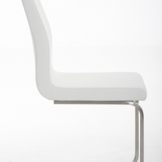 Jedálenská stolička Belfort, syntetická koža, biela - 2
