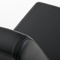 Jedálenská stolička Belfort, syntetická koža, čierna - 3