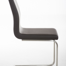 Jedálenská stolička Belfort, syntetická koža, hnedá - 2