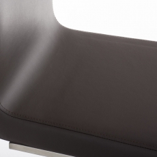 Jedálenská stolička Belfort, syntetická koža, hnedá - 7