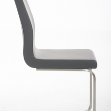 Jedálenská stolička Belfort, syntetická koža, šedá - 2