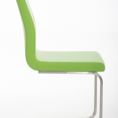 Jedálenská stolička Belfort, syntetická koža, zelená - 2
