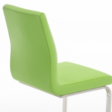 Jedálenská stolička Belfort, syntetická koža, zelená - 3