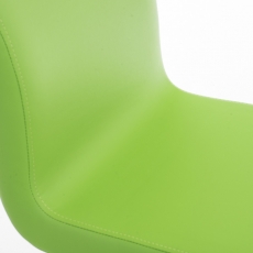 Jedálenská stolička Belfort, syntetická koža, zelená - 5