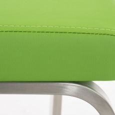 Jedálenská stolička Belfort, syntetická koža, zelená - 6