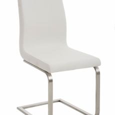Jedálenská stolička Belfort, textil, biela - 1