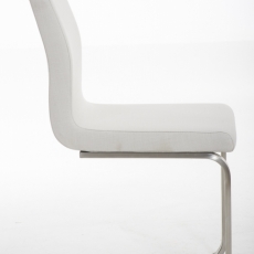 Jedálenská stolička Belfort, textil, biela - 2