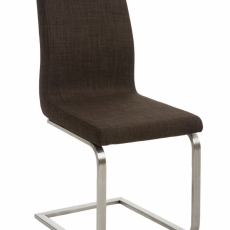 Jedálenská stolička Belfort, textil, hnedá - 1