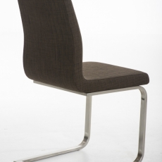 Jedálenská stolička Belfort, textil, hnedá - 3