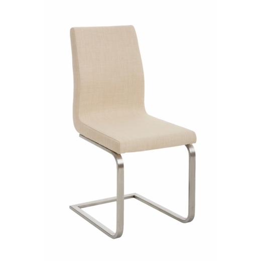 Jedálenská stolička Belfort, textil, krémová - 1
