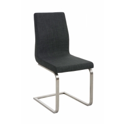 Jedálenská stolička Belfort, textil, tmavo šedá
