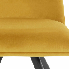 Jedálenská stolička Belissimo (SADA 2 ks), zamat, zlatá - 6