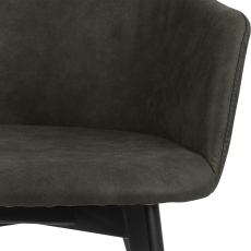 Jedálenská stolička Bella (SET 2ks), tkanina, zelená - 5
