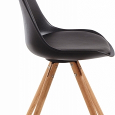 Jedálenská stolička Bend (Súprava 2 ks), čierna - 3