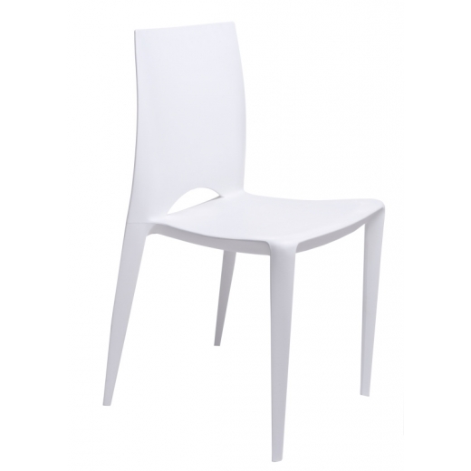 Jedálenská stolička Bien, biela - 1