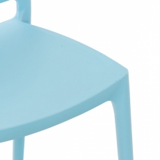 Jedálenská stolička Blau, azúrovo modrá - 6