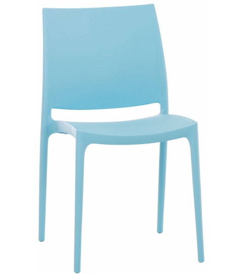 Jedálenská stolička Blau, azúrovo modrá