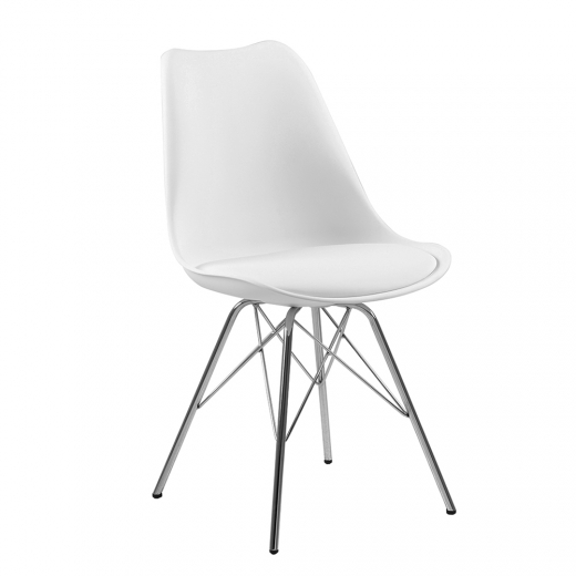 Jedálenská stolička Blume (SET 4 ks), biela - 1