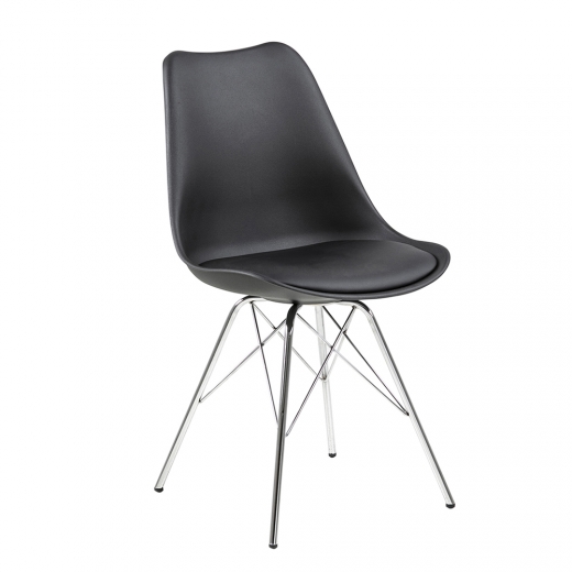 Jedálenská stolička Blume (SET 4 ks), čierna - 1