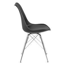 Jedálenská stolička Blume (SET 4 ks), čierna - 3