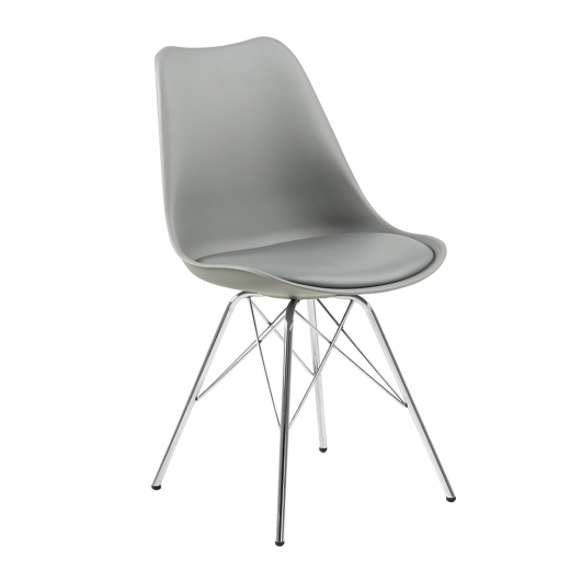 Jedálenská stolička Blume (SET 4 ks), sivá - 1
