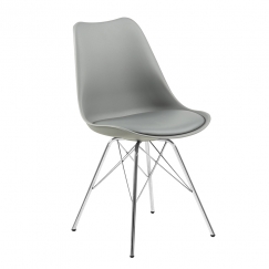 Jedálenská stolička Blume (SET 4 ks), sivá