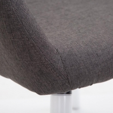 Jedálenská stolička Boba textil, biele nohy - 12