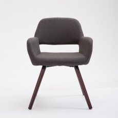 Jedálenská stolička Boba textil, nohy orech - 8