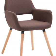Jedálenská stolička Boba textil, prírodné nohy - 1