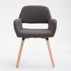 Jedálenská stolička Boba textil, prírodné nohy - 8