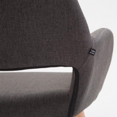 Jedálenská stolička Boba textil, prírodné nohy - 10