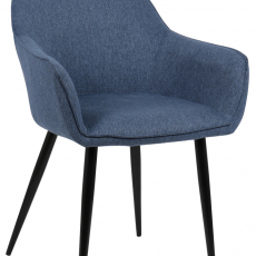 Jedálenská stolička Boise, textil, modrá - 1