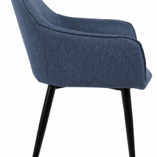 Jedálenská stolička Boise, textil, modrá - 3